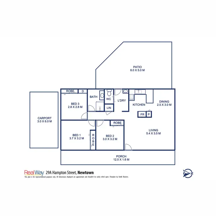 Floorplan of Homely house listing, 29A Hampton Street, Newtown QLD 4350