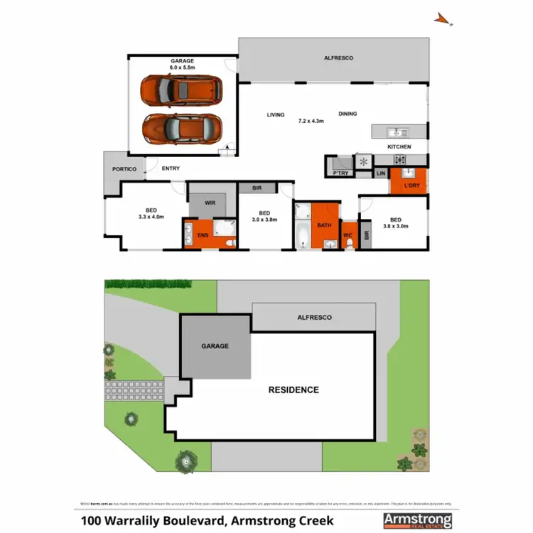 Floorplan of Homely house listing, 100 Warralily Boulevard, Armstrong Creek VIC 3217