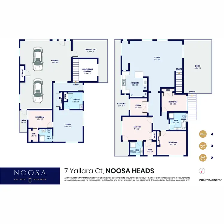 Floorplan of Homely house listing, 7 Yallara Court, Noosa Heads QLD 4567
