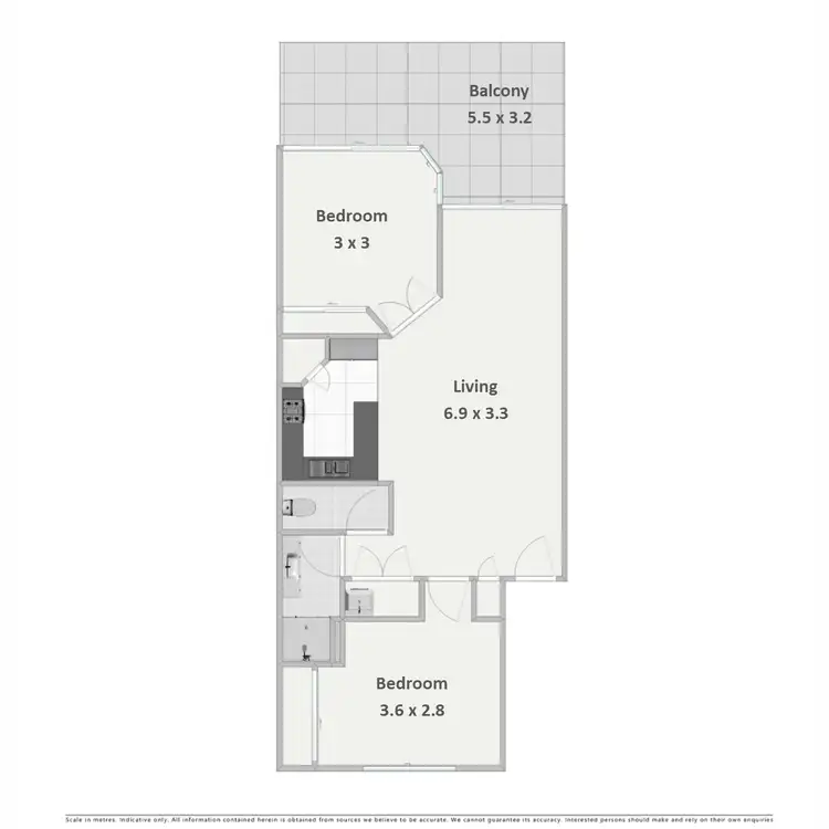 Floorplan of Homely apartment listing, 59/2 St Pauls Terrace, Spring Hill QLD 4000