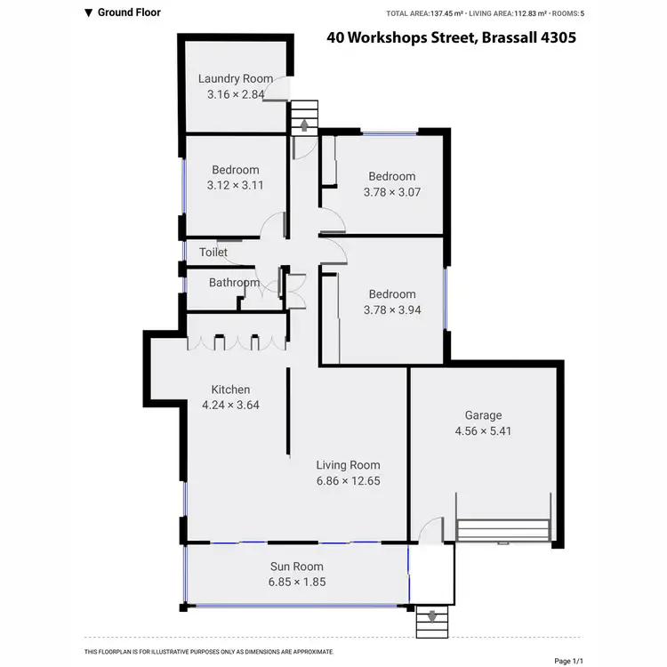 Floorplan of Homely house listing, 40 Workshops Street, Brassall QLD 4305