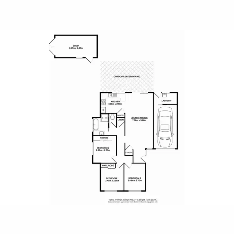 Floorplan of Homely semi-detached listing, 2/39 Kenneth Slessor Drive, Glenmore Park NSW 2745