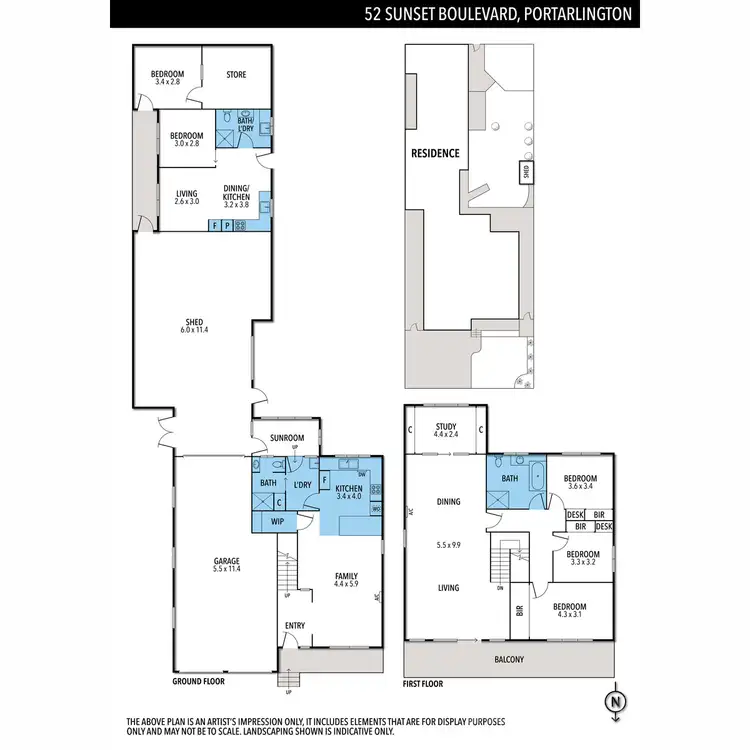 Floorplan of Homely house listing, 52 Sunset Boulevard, Portarlington VIC 3223
