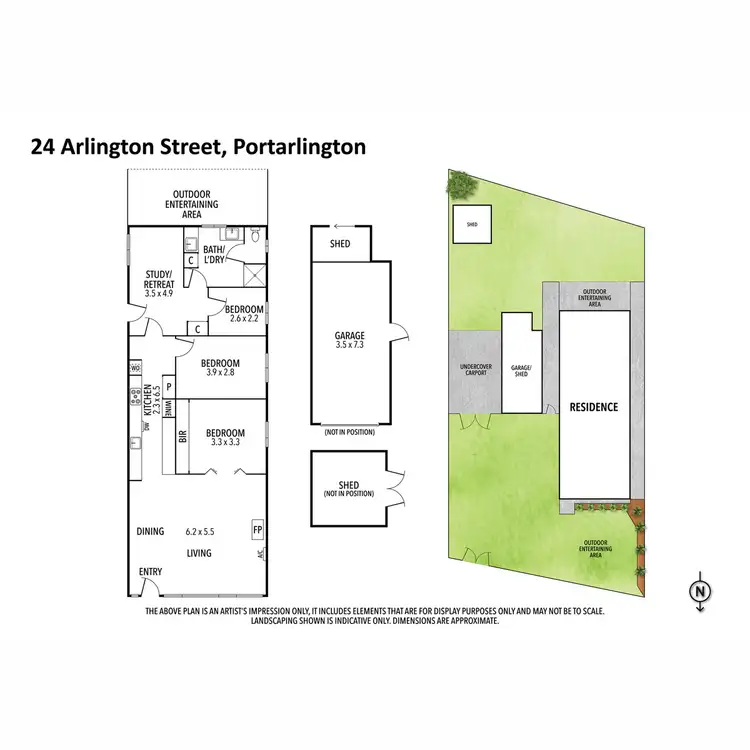 Floorplan of Homely house listing, 24 Arlington Street, Portarlington VIC 3223
