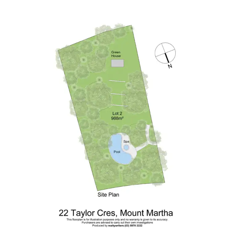 Floorplan of Homely land listing, 22 Taylor Crescent, Mount Martha VIC 3934