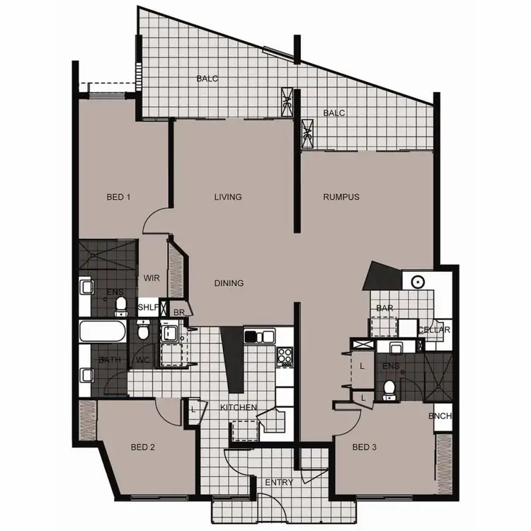 Floorplan of Homely apartment listing, 74/57 Grand Parade, Kawana Island QLD 4575
