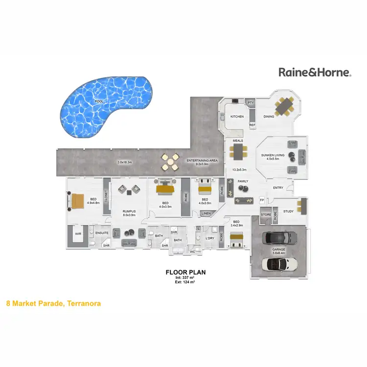 Floorplan of Homely house listing, 8 Market Parade, Terranora NSW 2486