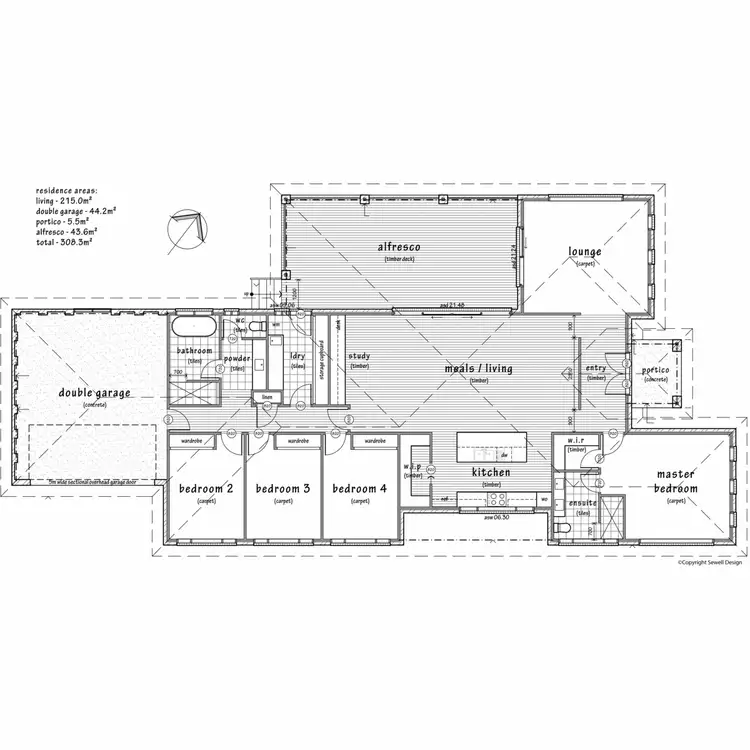Floorplan of Homely house listing, 1 Darcy Drive, Boorooma NSW 2650