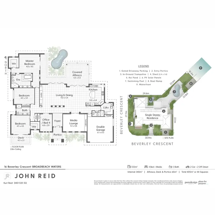 Floorplan of Homely house listing, 16 Beverley Crescent, Broadbeach Waters QLD 4218