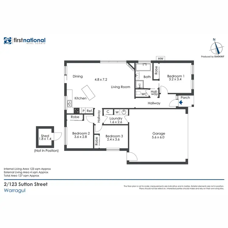 Floorplan of Homely unit listing, 2/123 Sutton Street, Warragul VIC 3820