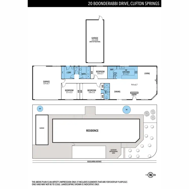 Floorplan of Homely house listing, 20 Boonderabbi Drive, Clifton Springs VIC 3222