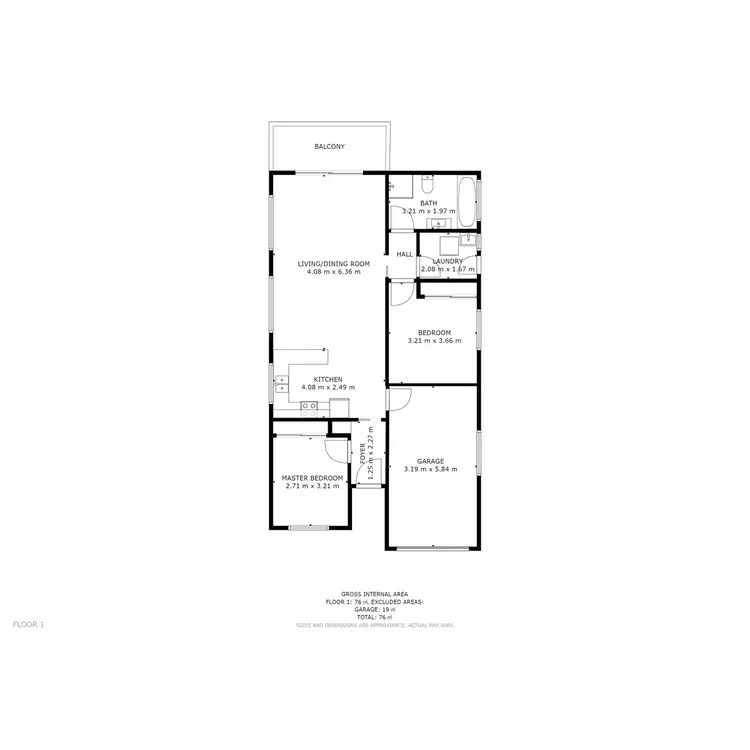 Floorplan of Homely unit listing, 15/210 Chapel Street, Glenorchy TAS 7010