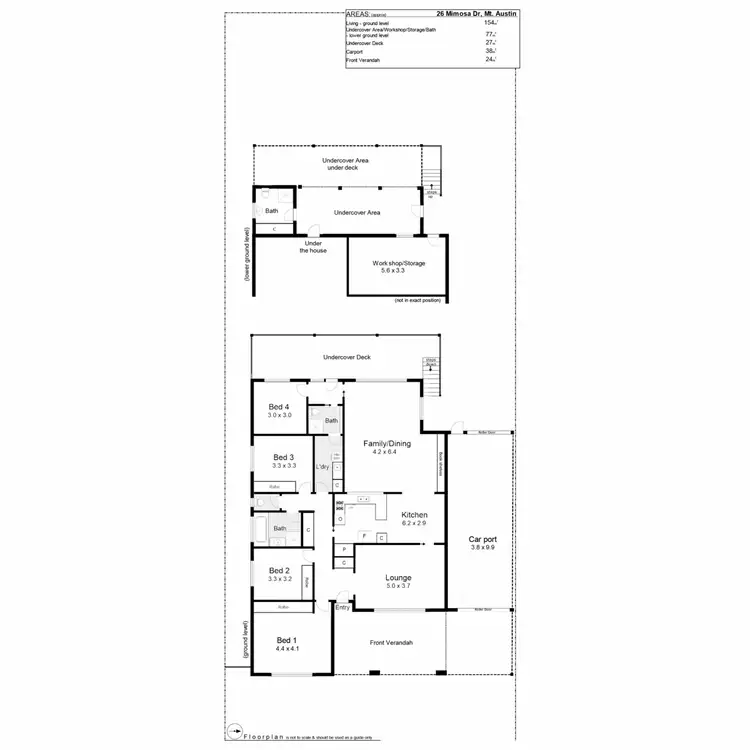Floorplan of Homely house listing, 26 Mimosa Drive, Mount Austin NSW 2650