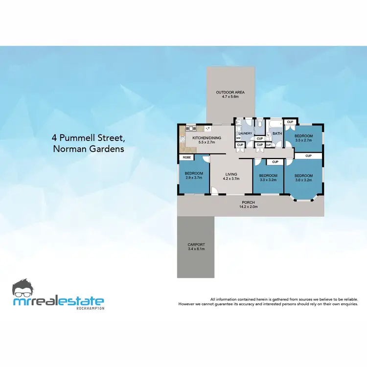 Floorplan of Homely house listing, 4 Pummell Street, Norman Gardens QLD 4701