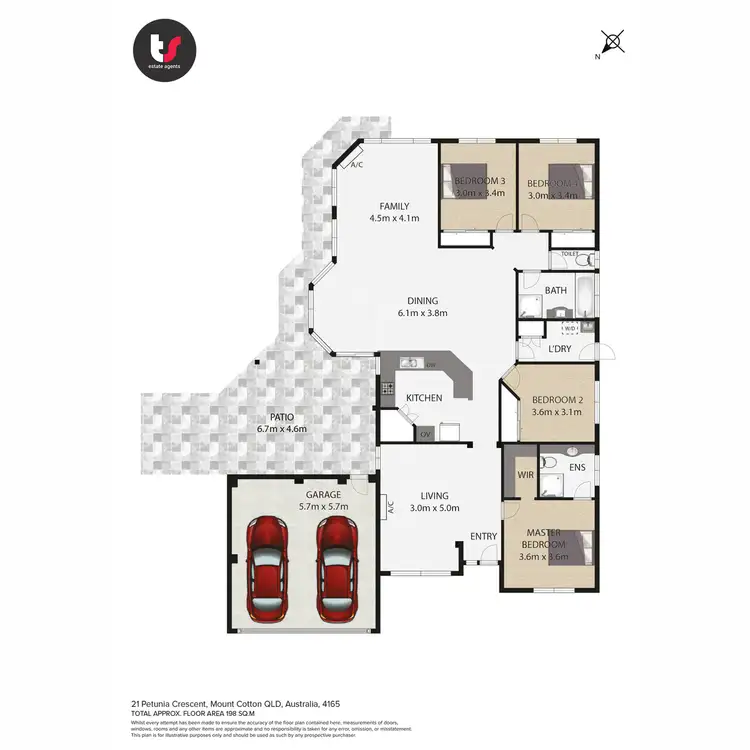 Floorplan of Homely house listing, 21 Petunia Crs, Mount Cotton QLD 4165