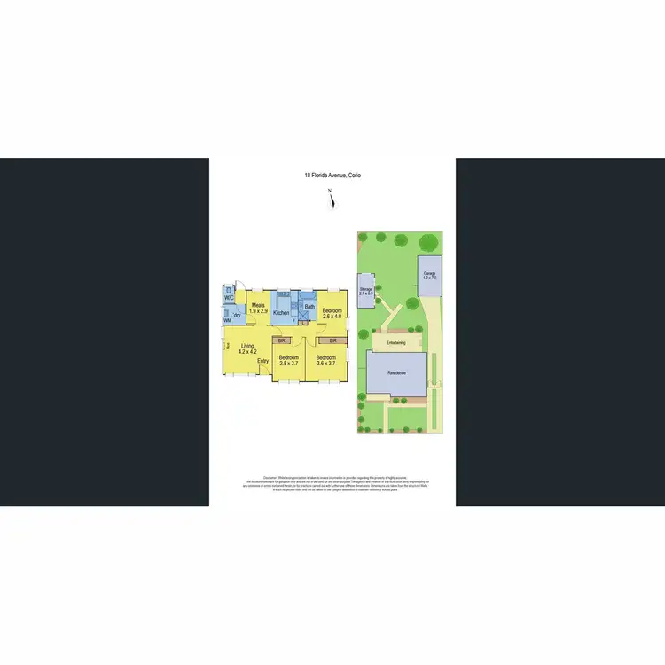 Floorplan of Homely house listing, 18 Florida Avenue, Corio VIC 3214