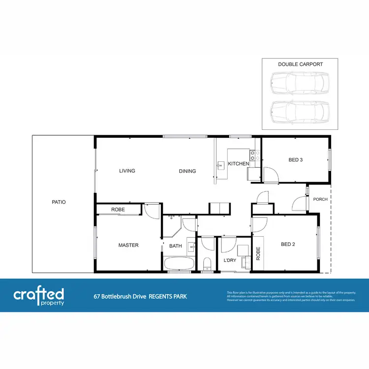 Floorplan of Homely house listing, 67 Bottlebrush Drive, Regents Park QLD 4118