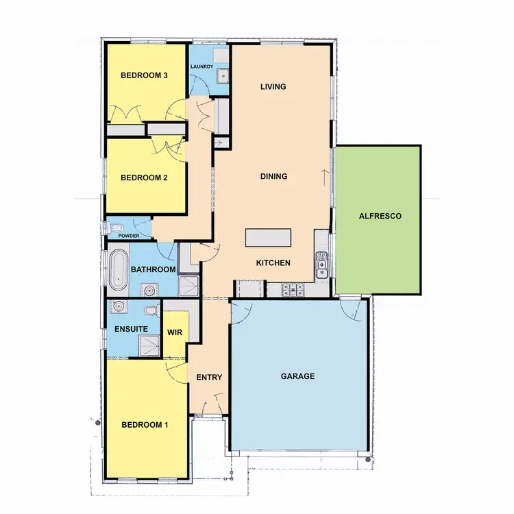Floorplan of Homely house listing, 6 Billabong Avenue, Sale VIC 3850