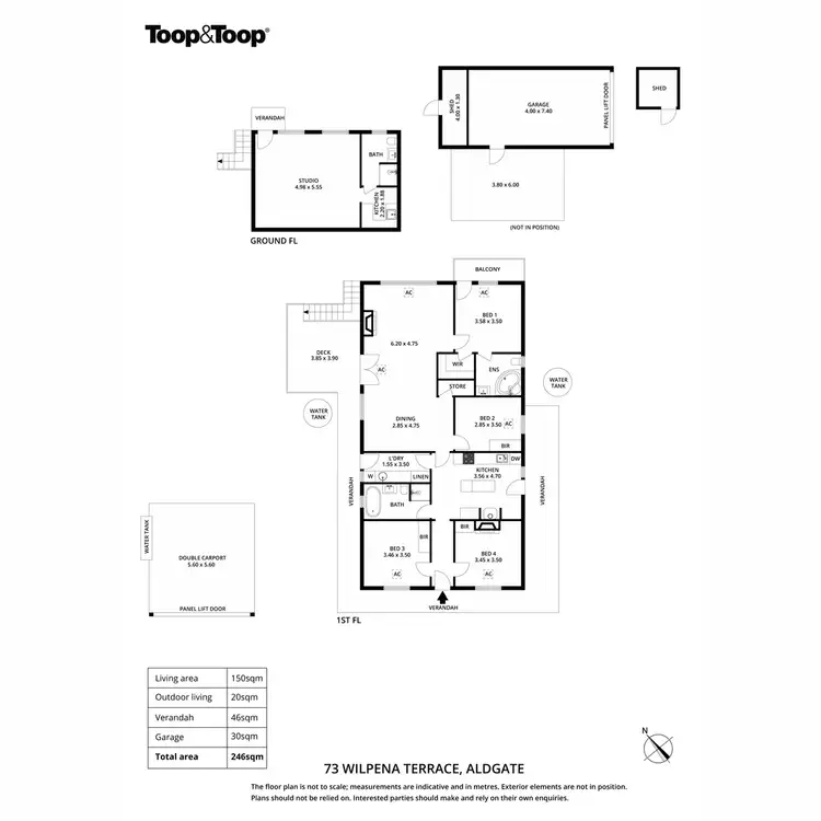 Floorplan of Homely house listing, 73 Wilpena Terrace, Aldgate SA 5154