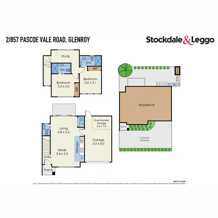 Floorplan of Homely townhouse listing, 2/857 Pascoe Vale Road, Glenroy VIC 3046