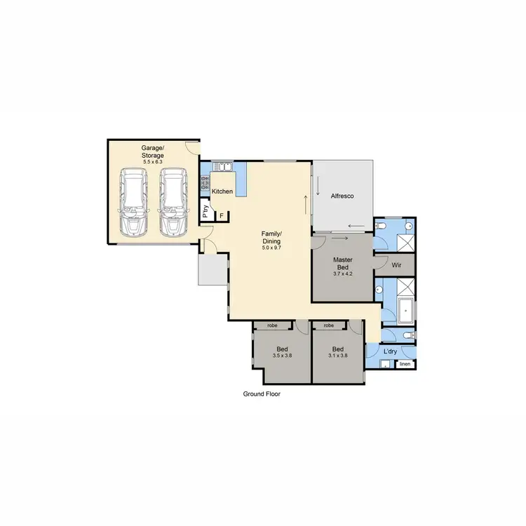 Floorplan of Homely house listing, 2/3 Thomas Street, Rosebud VIC 3939