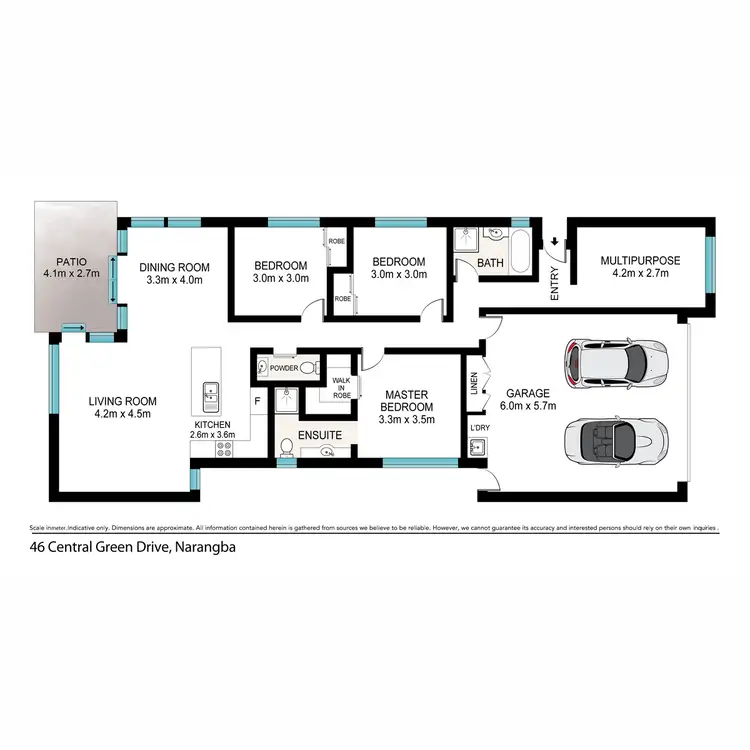 Floorplan of Homely house listing, 46 Central Green Drive, Narangba QLD 4504