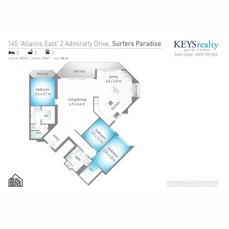 Floorplan of Homely apartment listing, 145/2 Admiralty Drive, Paradise Waters QLD 4217