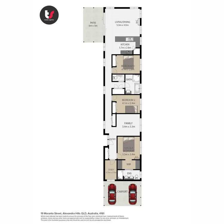 Floorplan of Homely house listing, 19 Maranta Street, Alexandra Hills QLD 4161