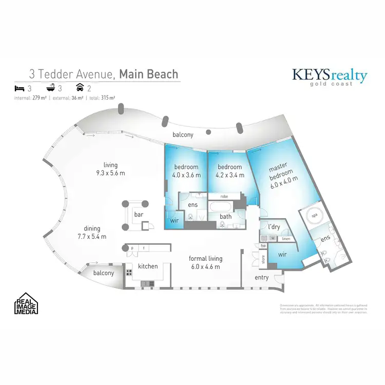 Floorplan of Homely apartment listing, 45/3 Tedder Avenue, Main Beach QLD 4217