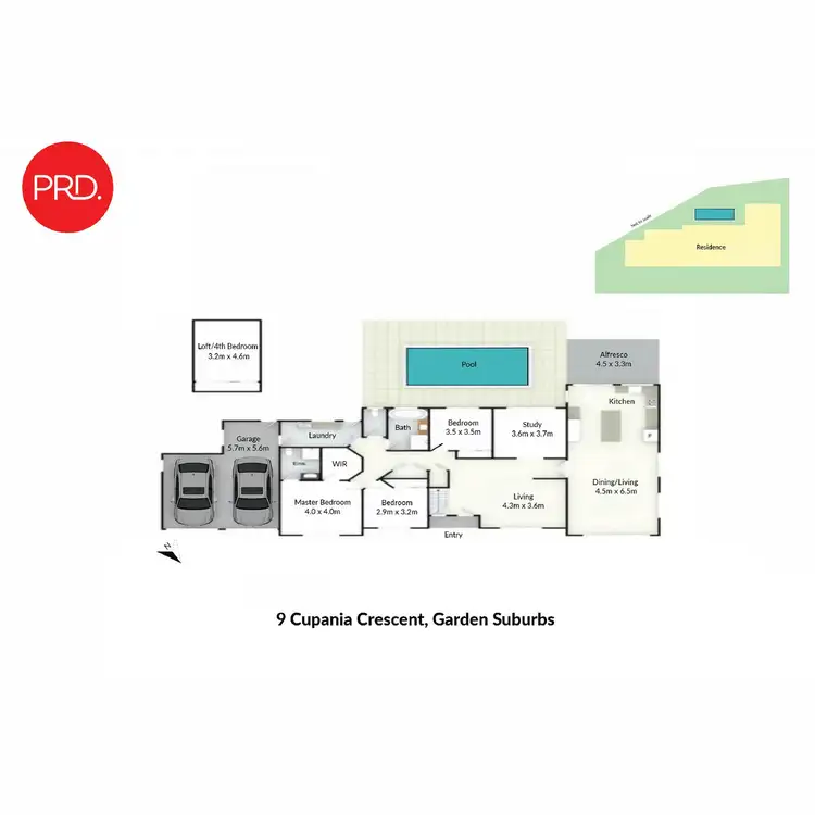 Floorplan of Homely house listing, 9 Cupania Crescent, Garden Suburb NSW 2289