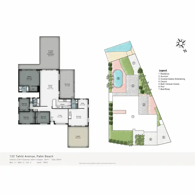 Floorplan of Homely house listing, 122 Tahiti Avenue, Palm Beach QLD 4221