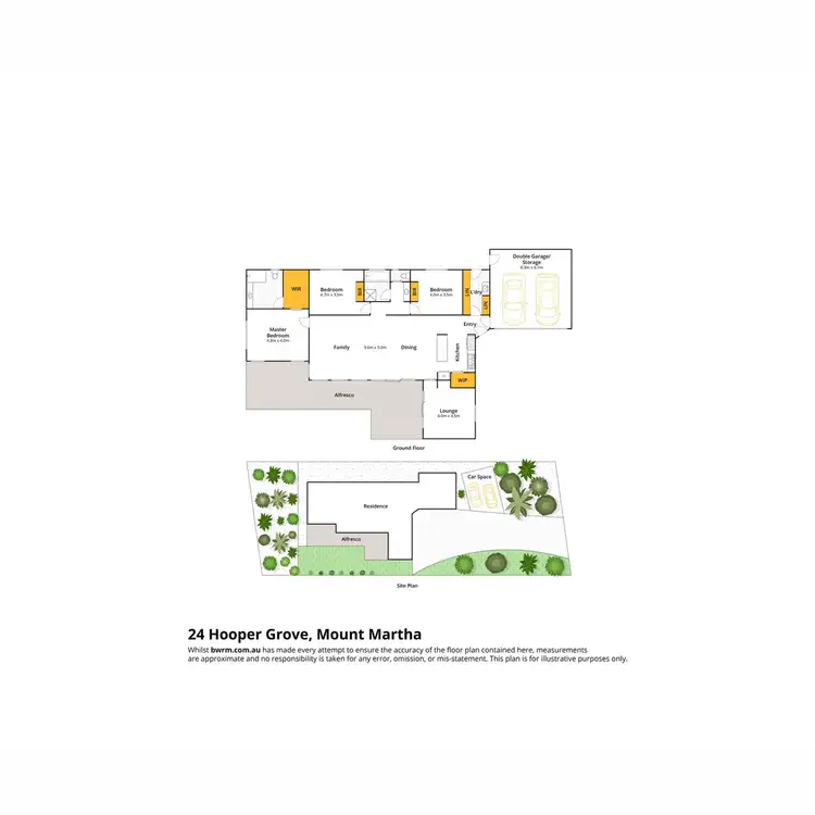 Floorplan of Homely house listing, 24 Hooper Grove, Mount Martha VIC 3934