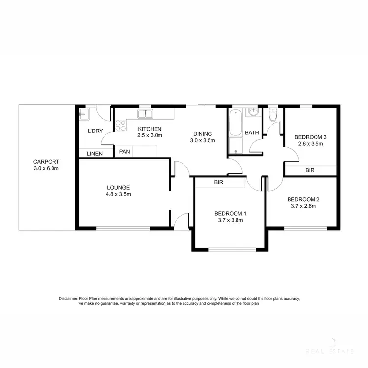 Floorplan of Homely house listing, 1 Tamina Court, Mount Gambier SA 5290
