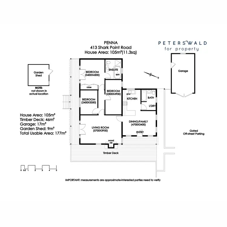 Floorplan of Homely house listing, 413 Shark Point Road, Penna TAS 7171