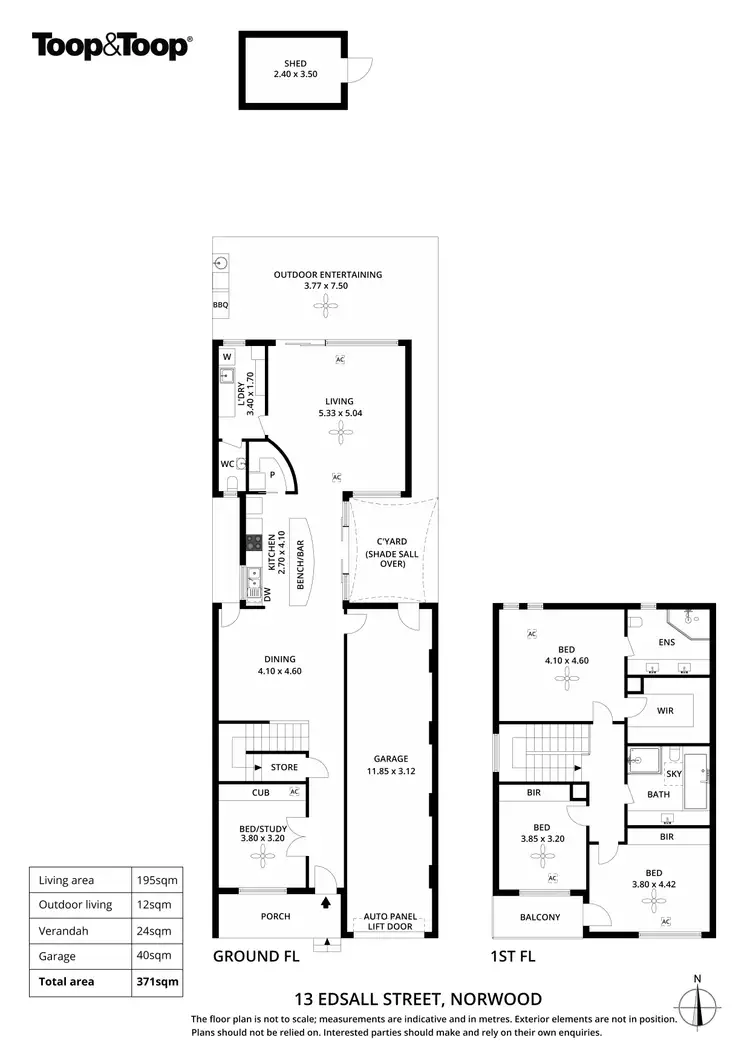 Floorplan of Homely house listing, 13 Edsall Street, Norwood SA 5067