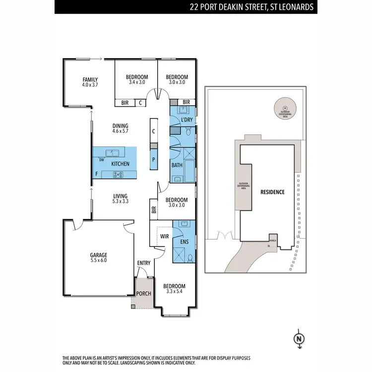 Floorplan of Homely house listing, 22 Port Deakin Street, St Leonards VIC 3223