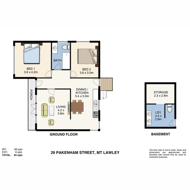 Floorplan of Homely house listing, 29 Pakenham Street, Mount Lawley WA 6050
