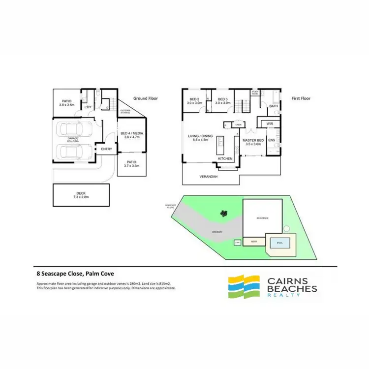 Floorplan of Homely house listing, 8 Seascape Close, Palm Cove QLD 4879