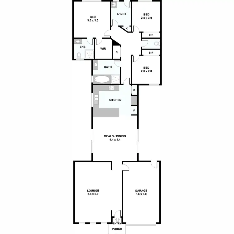 Floorplan of Homely house listing, 21 Lancely Green, Caroline Springs VIC 3023
