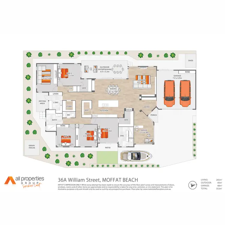 Floorplan of Homely house listing, 36A William Street, Moffat Beach QLD 4551
