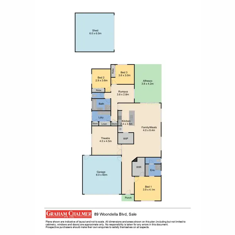 Floorplan of Homely house listing, 89 Woondella Boulavard, Sale VIC 3850