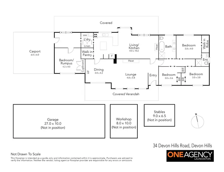 Floorplan of Homely house listing, 34 Devon Hills Road, Devon Hills TAS 7300