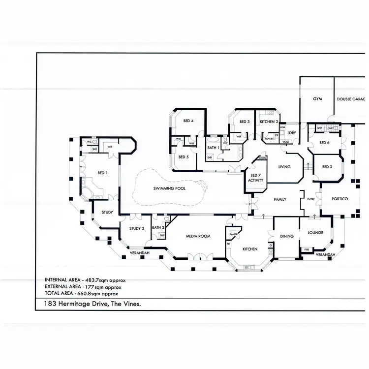 Floorplan of Homely house listing, 183 Hermitage Drive, The Vines WA 6069