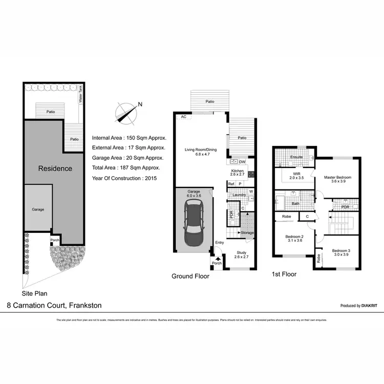 Floorplan of Homely house listing, 8 Carnation Court, Frankston VIC 3199