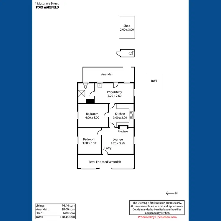 Floorplan of Homely house listing, 1 Musgrave Street, Port Wakefield SA 5550