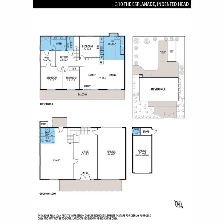Floorplan of Homely house listing, 310 The Esplanade, Indented Head VIC 3223