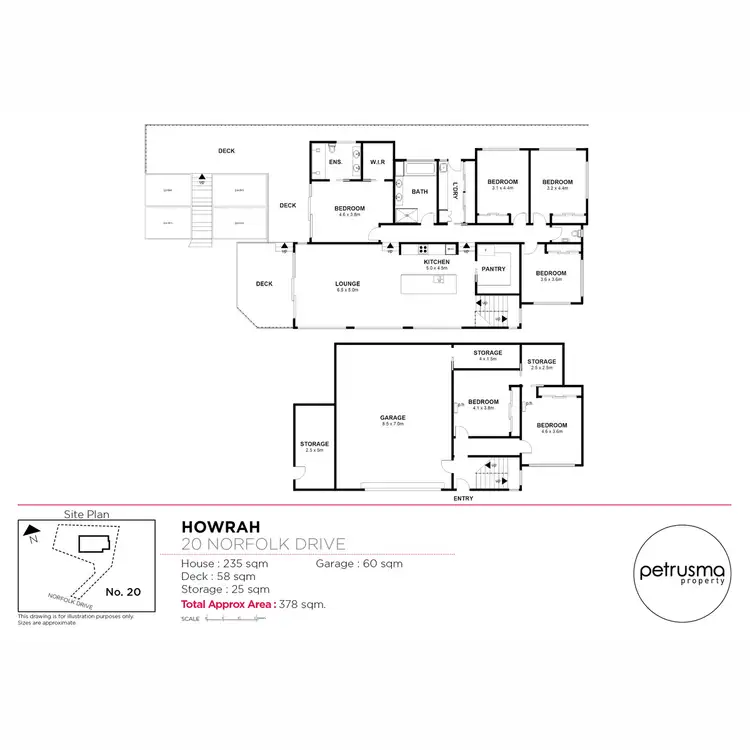 Floorplan of Homely house listing, 20 Norfolk Drive, Howrah TAS 7018