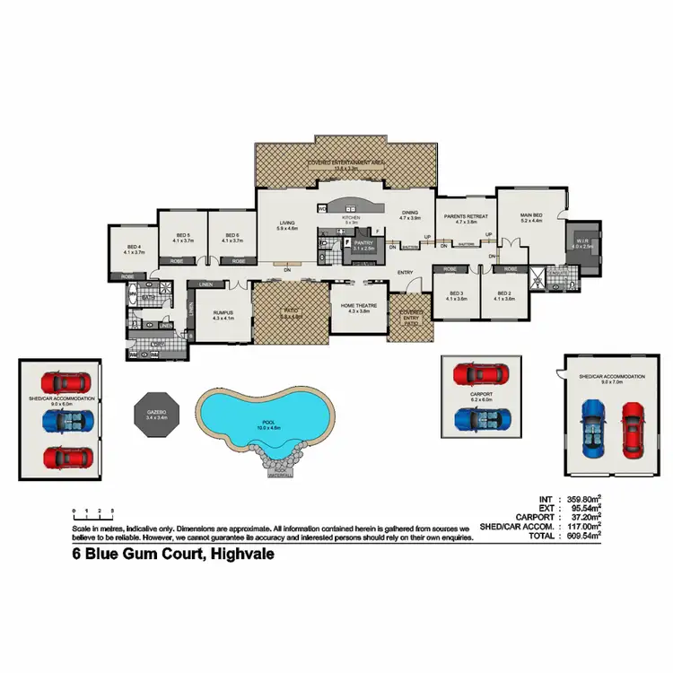 Floorplan of Homely house listing, 6 Blue Gum Court, Highvale QLD 4520