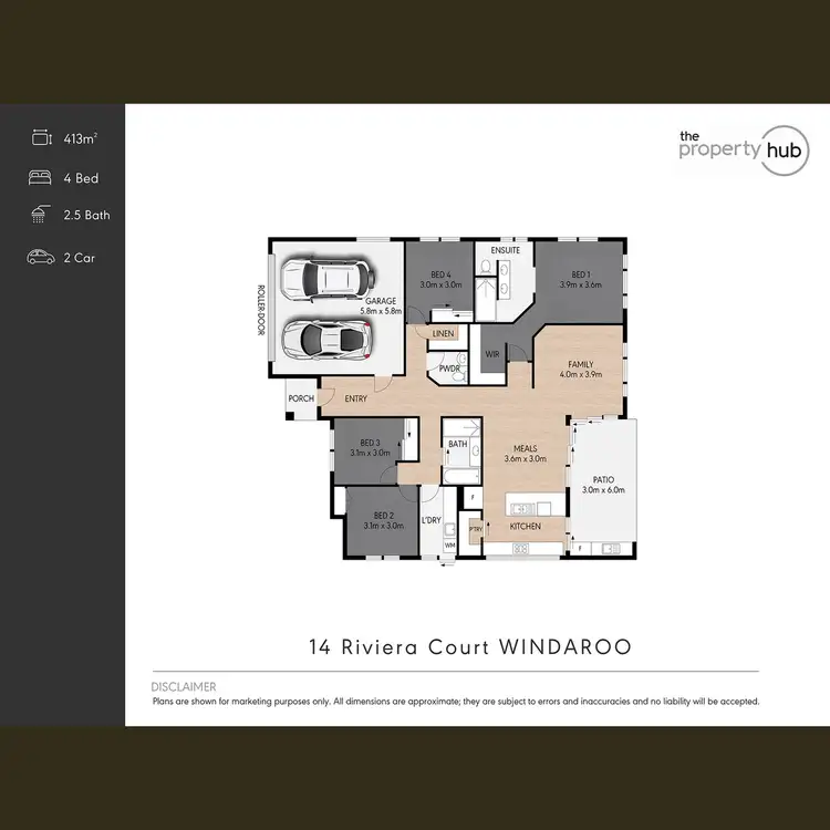 Floorplan of Homely house listing, 14 Riviera Crt, Windaroo QLD 4207