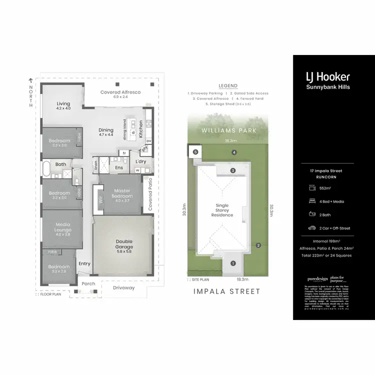 Floorplan of Homely house listing, 17 Impala Street, Runcorn QLD 4113